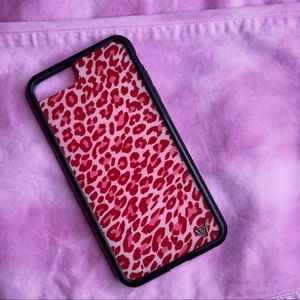 Pink Leopard Wildflower Case